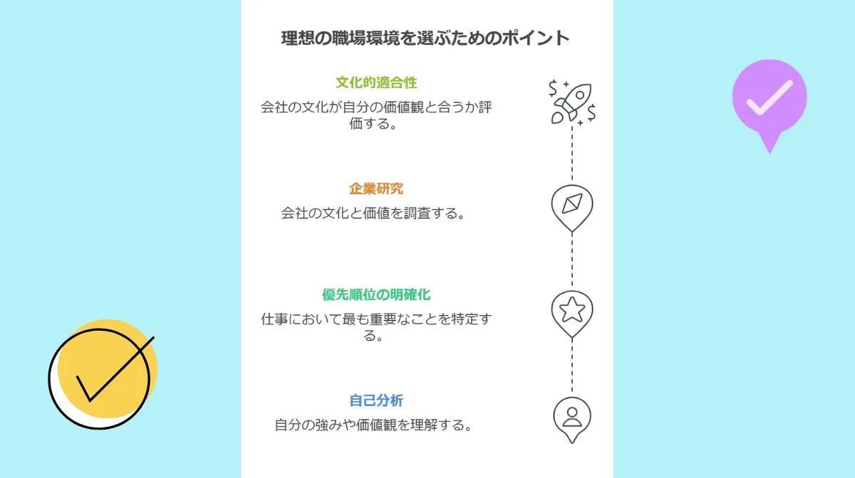 6．理想の職場環境を選ぶためのポイント