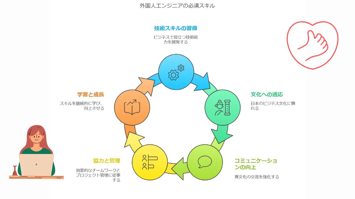 2．外国人エンジニアが身につけるべき5つの必須スキル