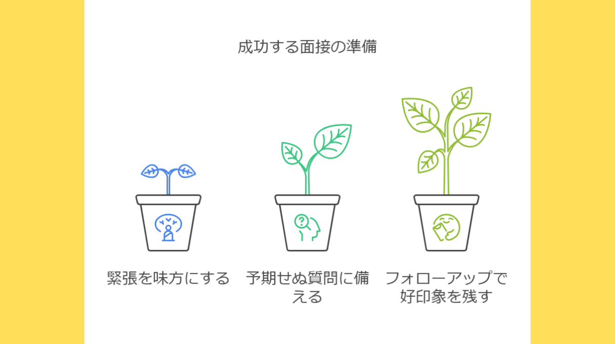 9．成功するための準備ポイント⑦：面接当日の心構えと対応力