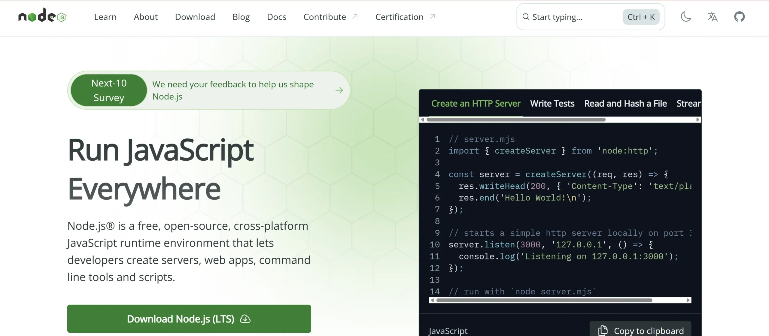 JavaScript (Node.js): Consistent Development Leveraging Frontend Knowledge