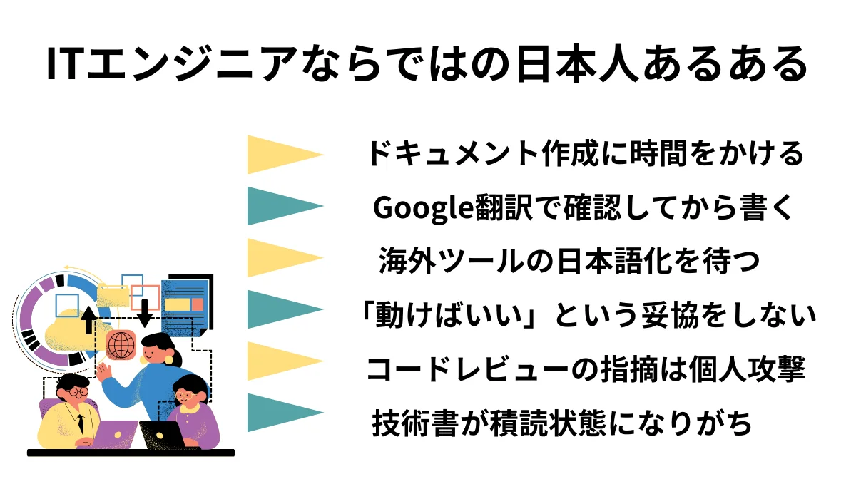 3.ITエンジニアならではの日本人あるある