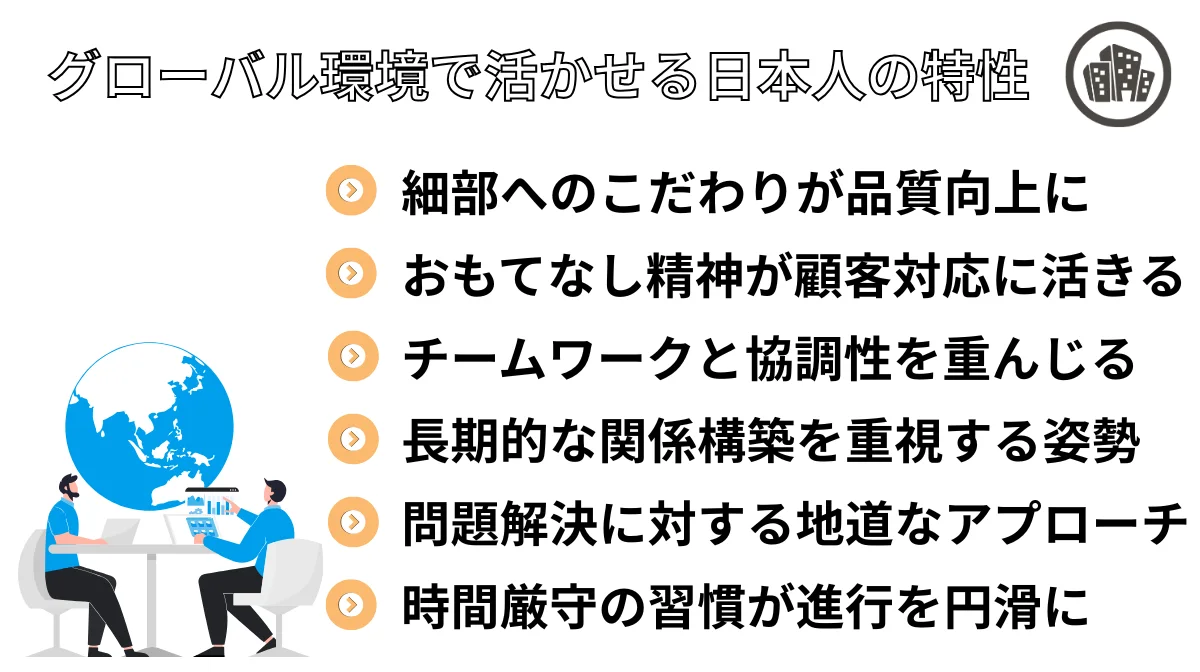 8.グローバル環境で活かせる日本人の特性