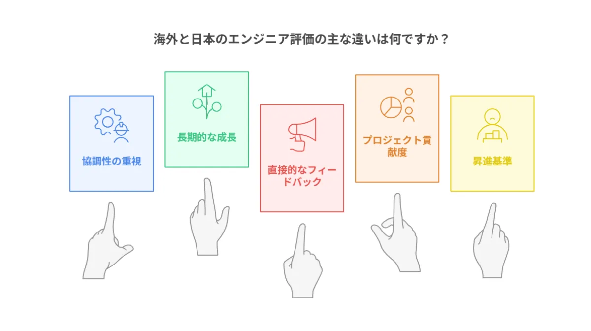 2.海外と日本のエンジニア評価における5つの大きな違い