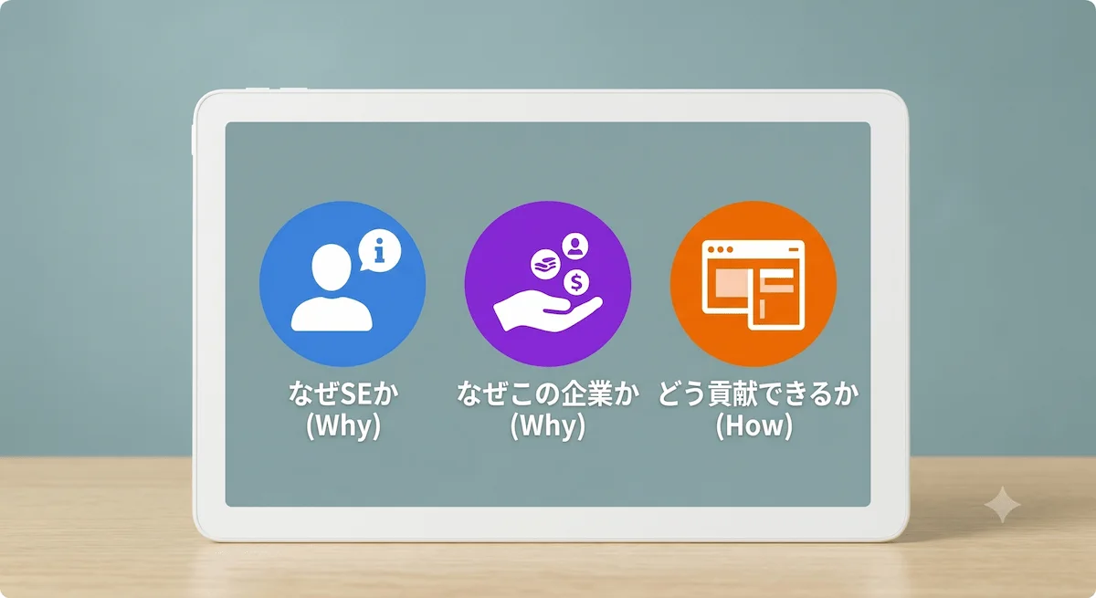 2. システムエンジニアの志望動機で必須の3要素とは