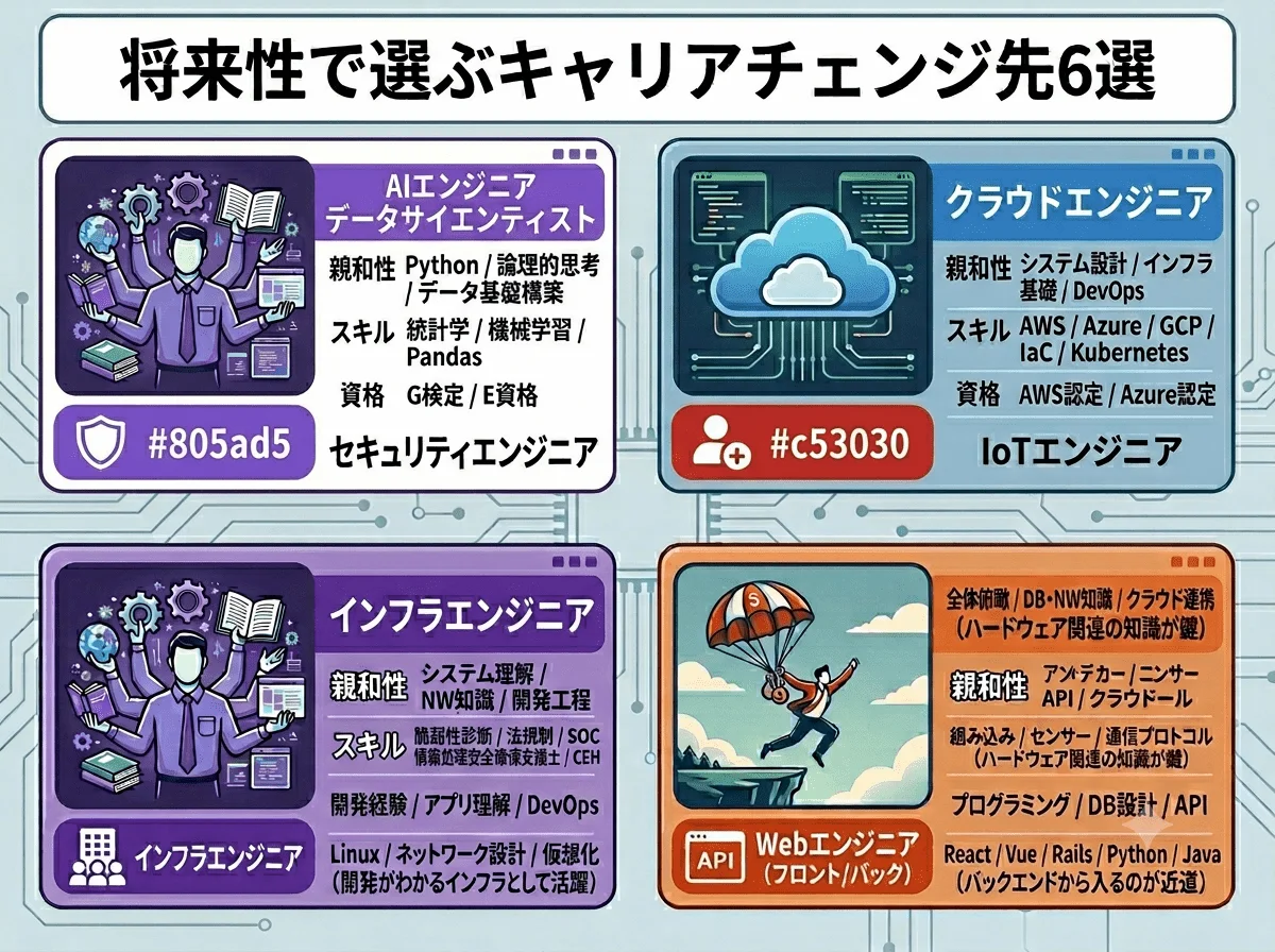 3. 将来性で選ぶシステムエンジニアのキャリアチェンジ先6選