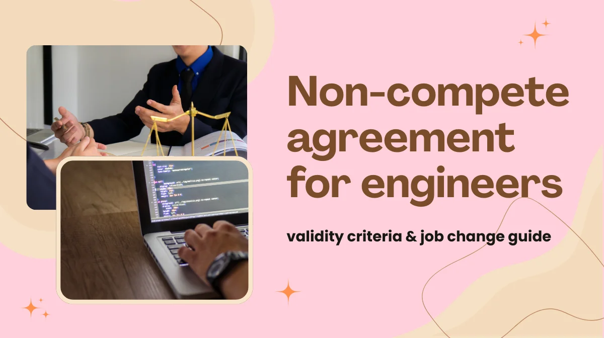 Non-compete agreement for engineers: validity criteria & job change guideの画像