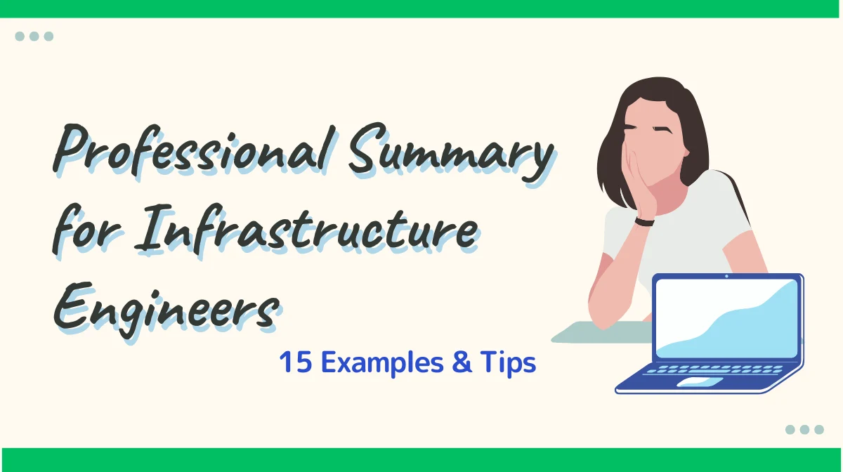 Professional Summary for Infrastructure Engineers: 15 Examples & Tipsの画像