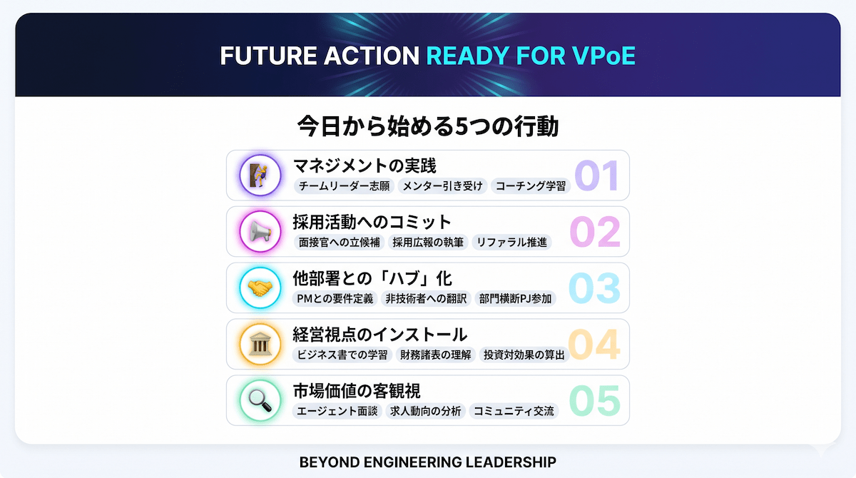 9. VPoEを目指すために今日からできること