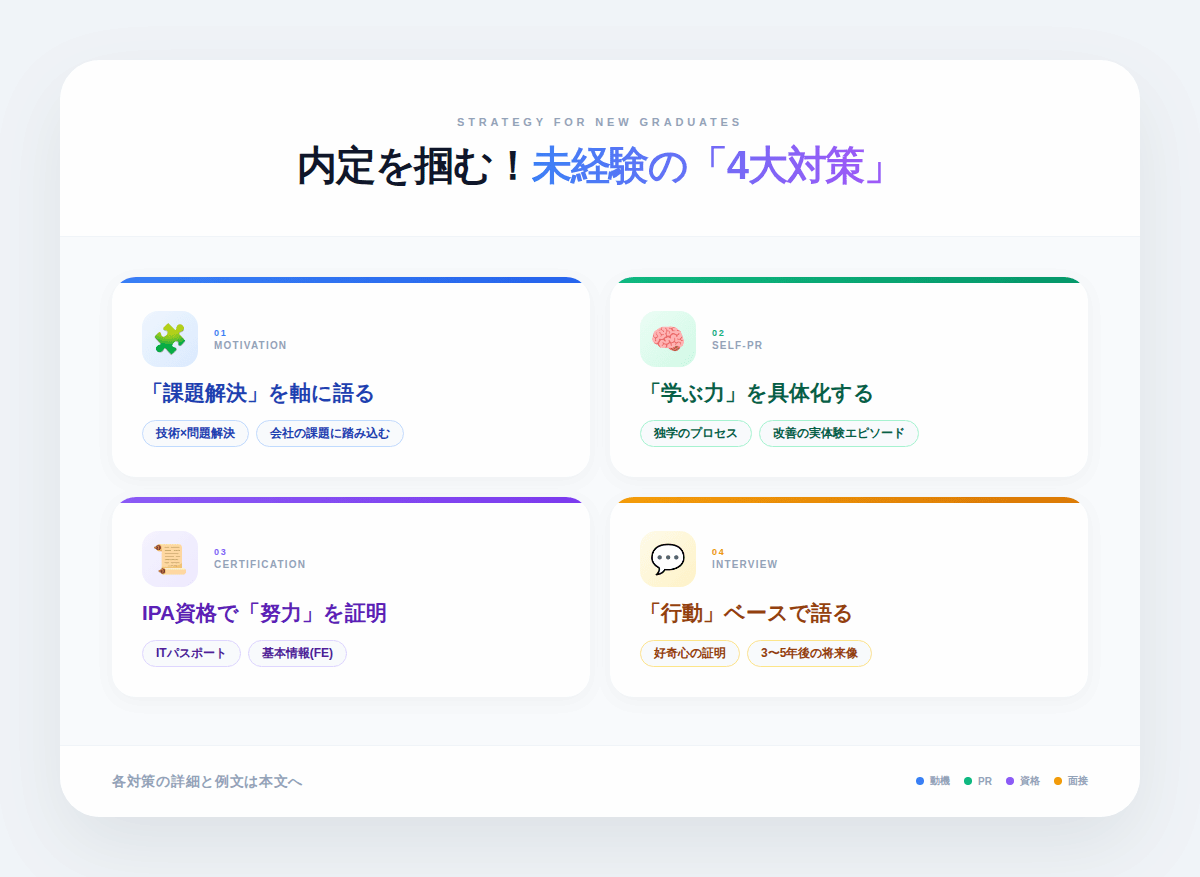 5. 未経験新卒ITエンジニアが内定を取るための選考対策