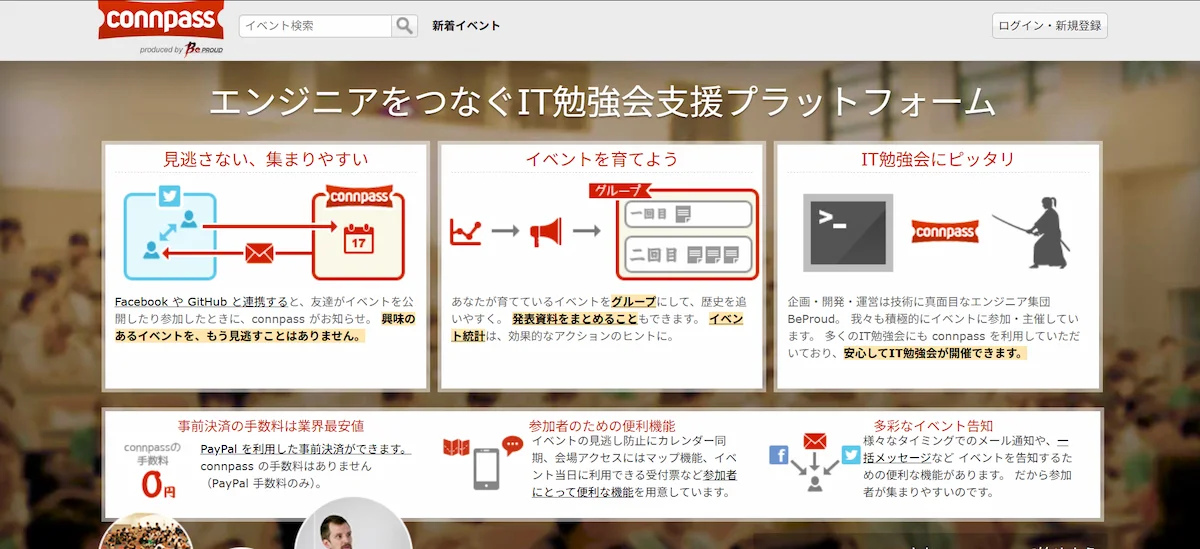 1. connpassとはIT勉強会支援に特化したエンジニア向けプラットフォーム