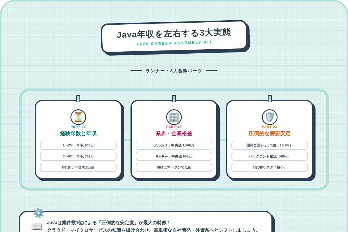 3. Java年収を左右する経験年数・スキル・業界の実態