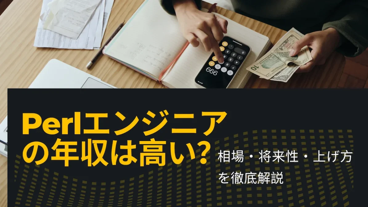 Perlエンジニアの年収は高いのか？相場・将来性・上げ方を徹底解説の画像