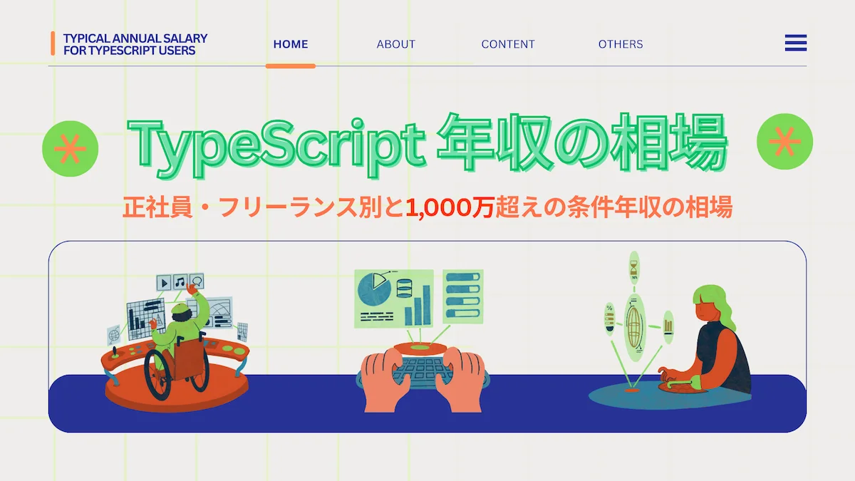 TypeScript年収の相場｜正社員・フリーランス別と1,000万超えの条件の画像