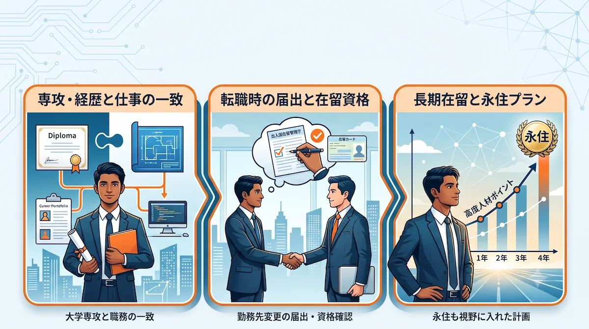 6. 外国人エンジニアが日本で働くときに押さえる3つのポイント