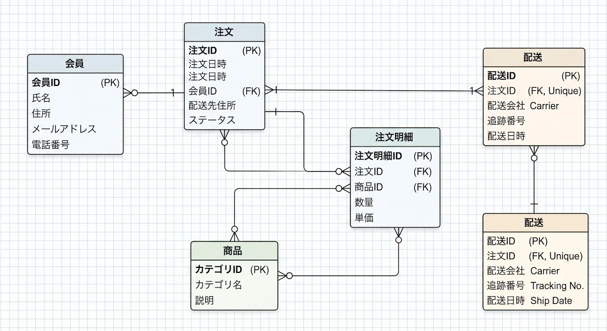 1. ER図とは?データベース設計で使う設計図